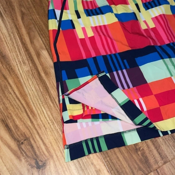 Golftini women’s skort 8 medium skirt golf athletic stretch pattern mini pockets - Picture 4 of 11